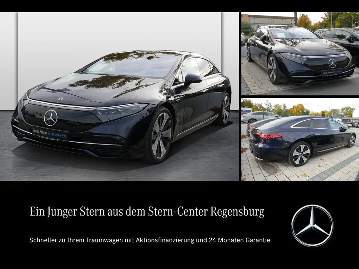 Mercedes-Benz EQS +DIGITAL LIGHT+PANO+HUD+AIRMATIC+MASSAGE Bleu - 1
