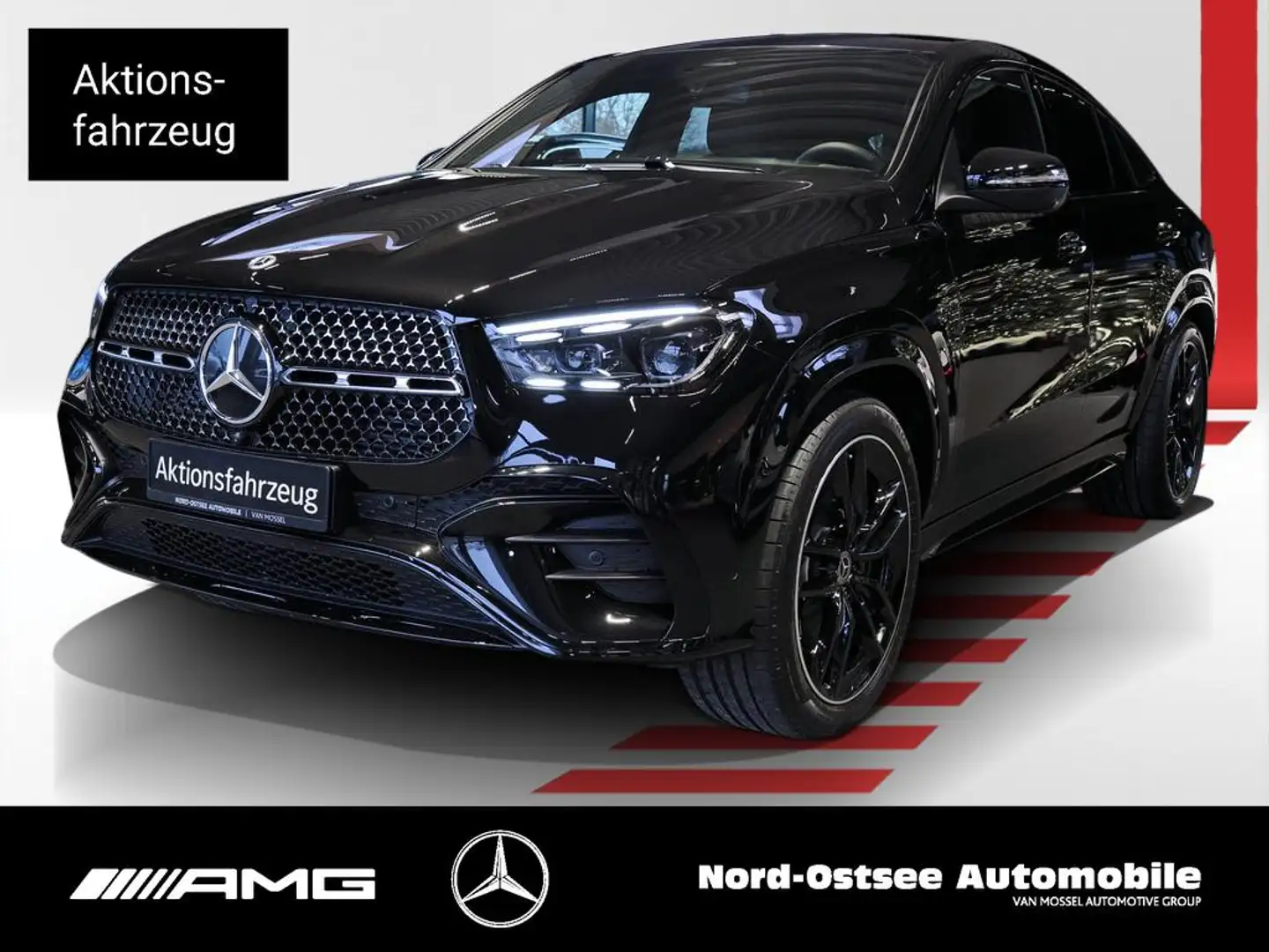 Mercedes-Benz GLE 350 de 4m Coupé  EDITION AMG NIGHT PANO HUD Schwarz - 1