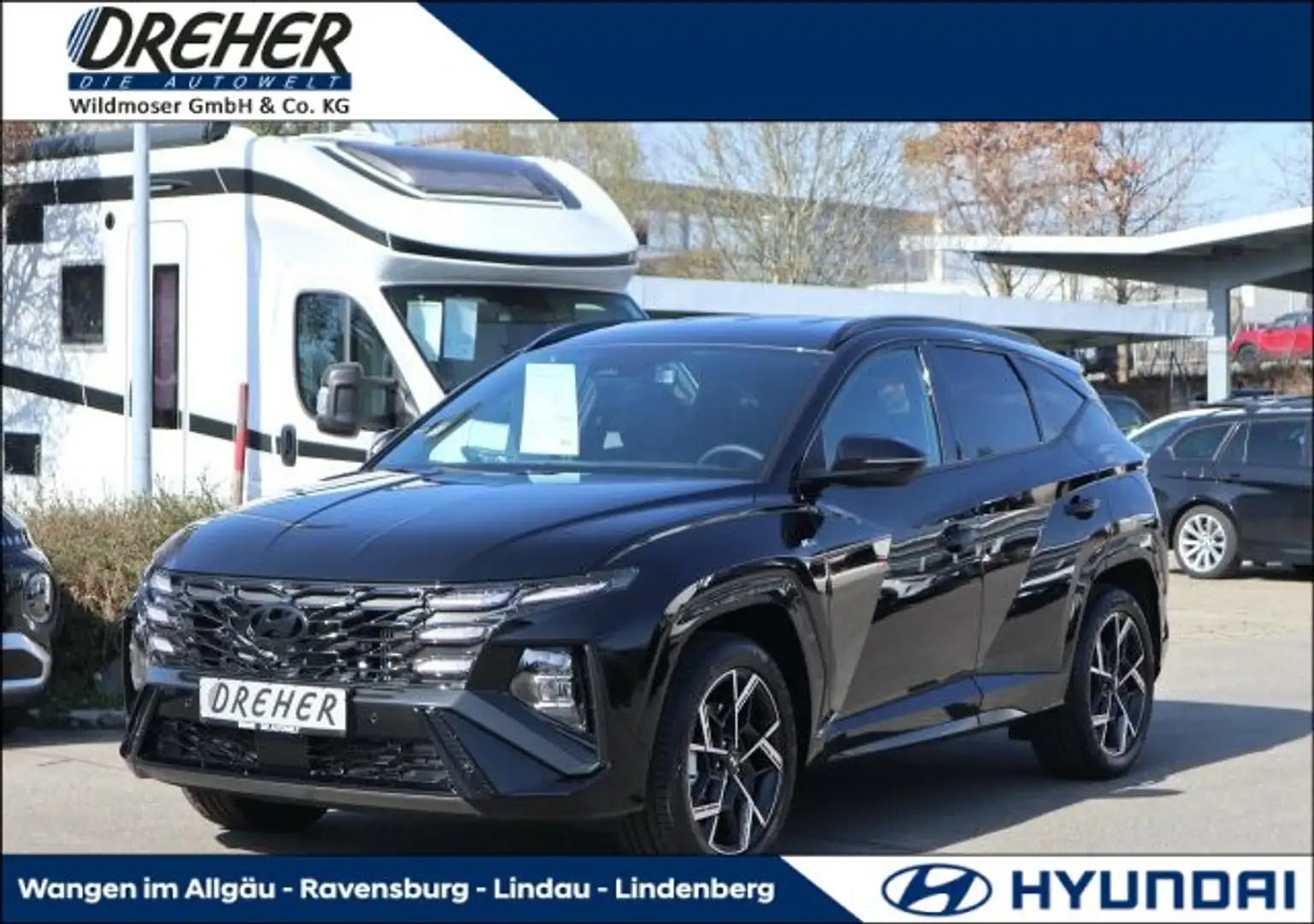 Hyundai TUCSON TUCSON TOP DEAL N-LINE 4x4 AUTOMATIK / EXTRAS Zwart - 1