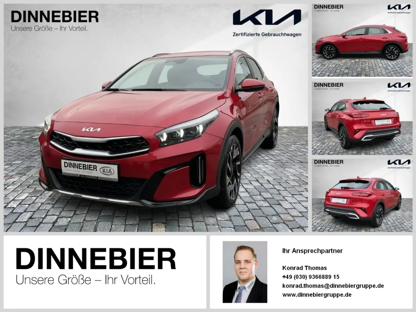 Kia XCeed 1.5T Spirit LED+Navigation+Kamera+SHZ Rouge - 1