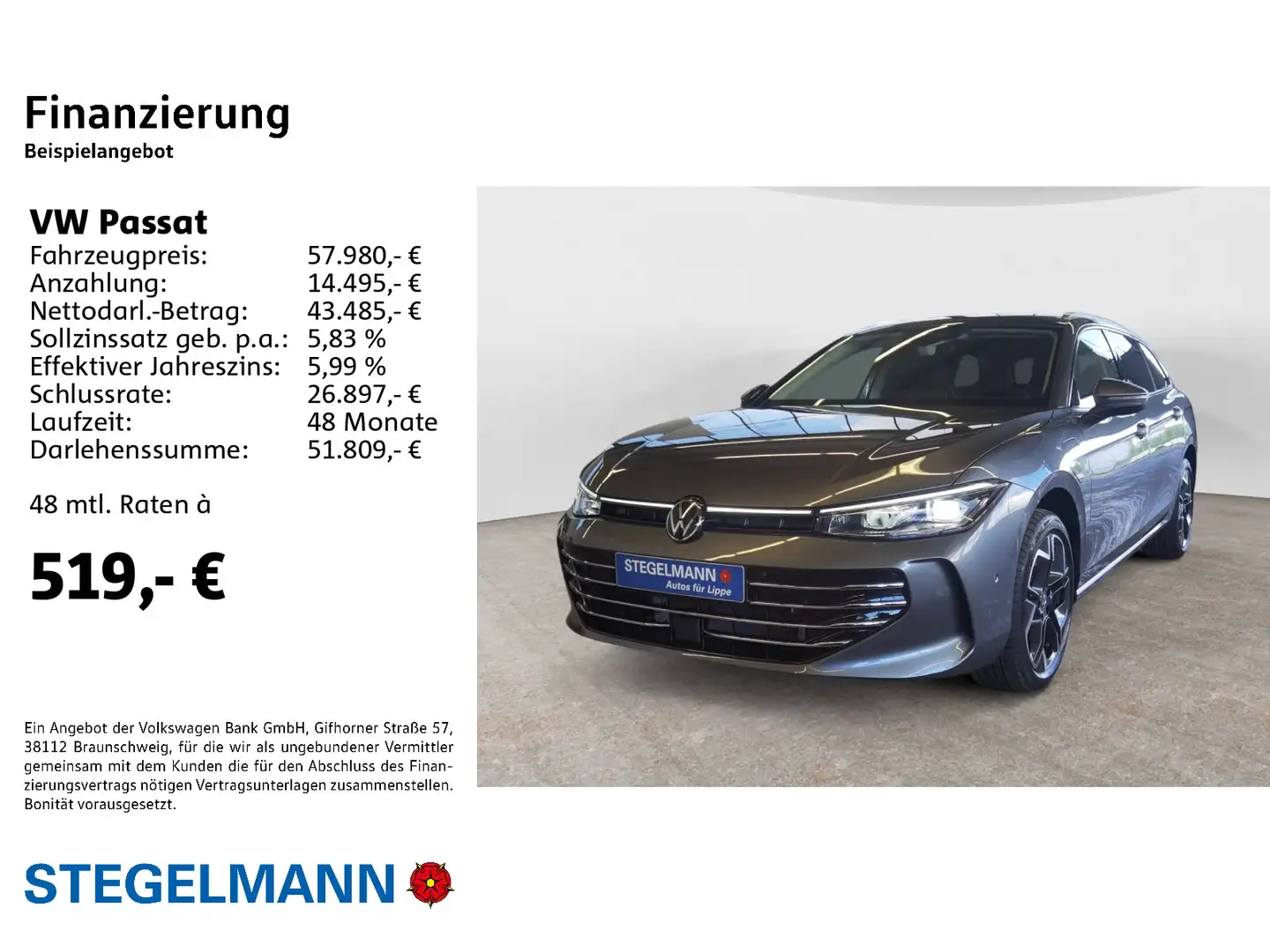 Volkswagen Passat Variant Passat 1,5 l eHybrid OPF 6-Gang-DSG Elegance Gris - 2