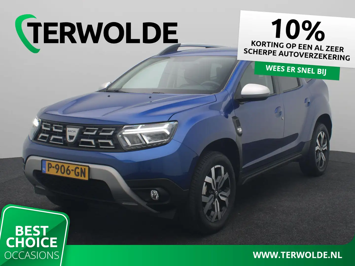 Dacia Duster TCe 100 Bi-Fuel Prestige | Trekhaak | Navigatie | Blauw - 1