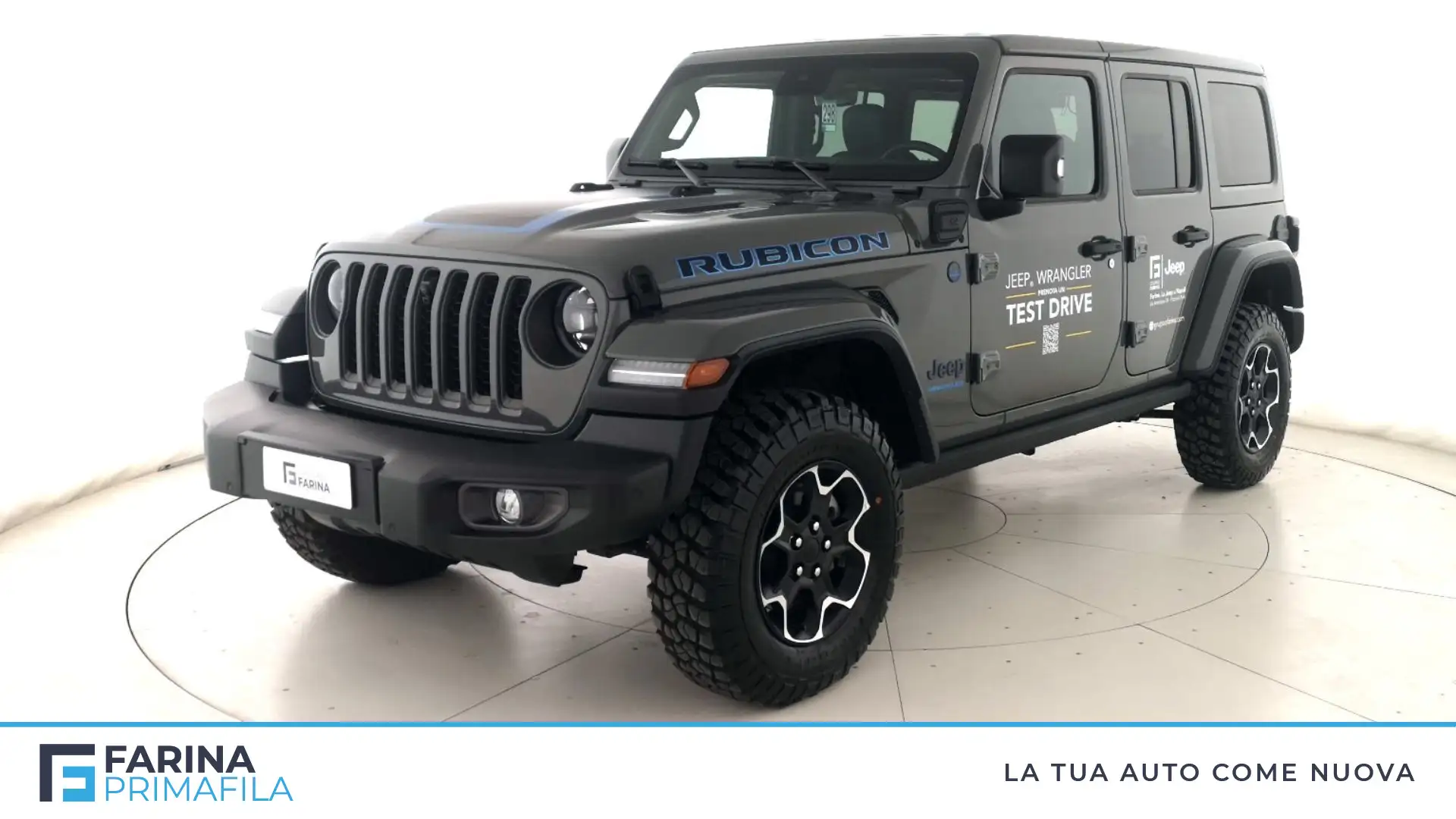 Jeep Wrangler Unlimited 2.0 ATX PHEV Rubicon Grigio - 1