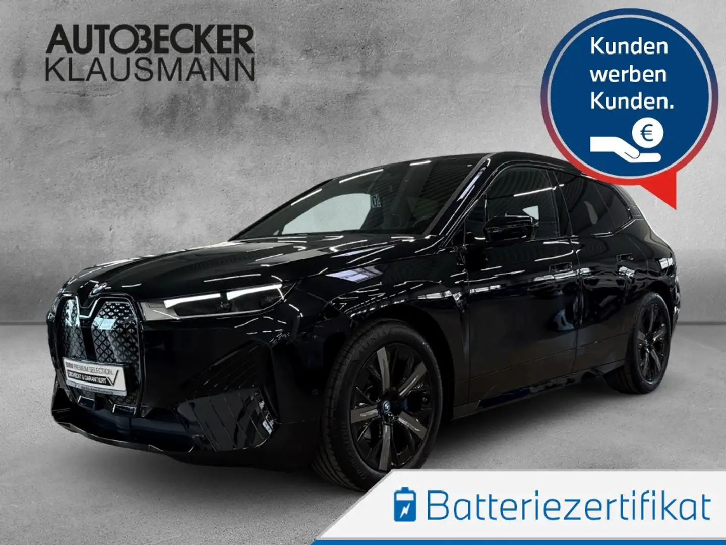 BMW iX 40 xDrive SPORTPAKET 21'' PANORAMA AHK KAMERA LC P Schwarz - 1