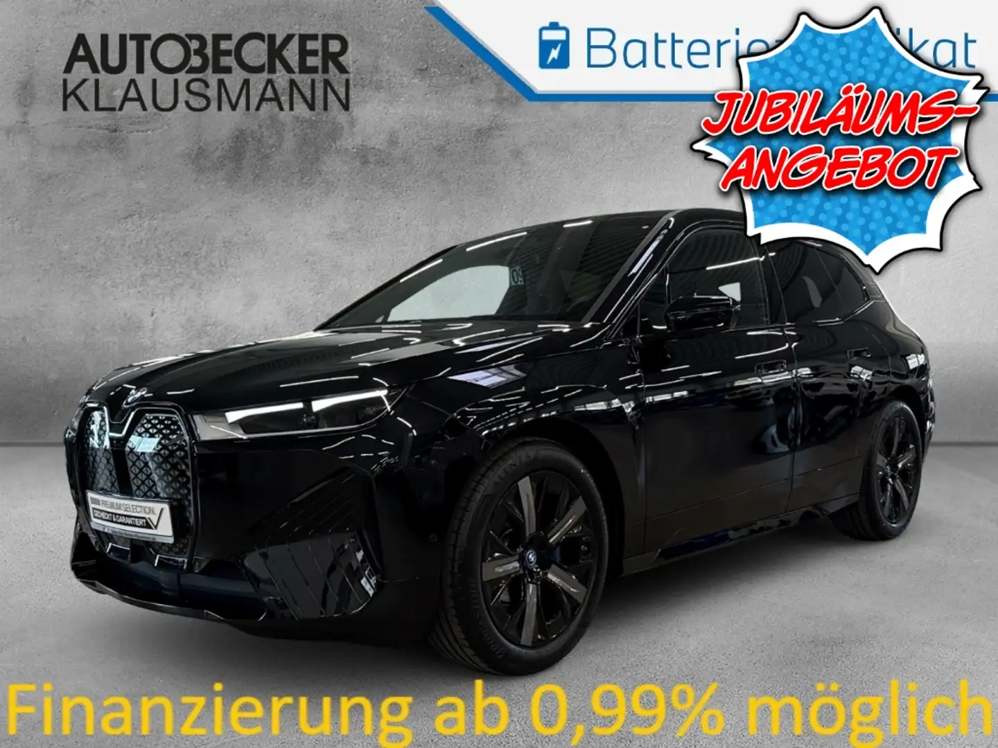 BMW iX 40 xDrive SPORTPAKET 21''PANORAMA AHK KAMERA LC PR Schwarz - 1