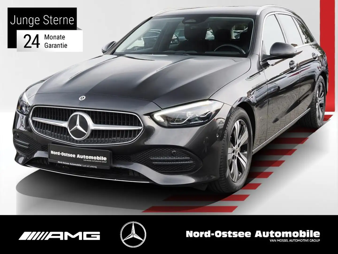 Mercedes-Benz C 220 d T AVANTGARDE AHK KAMERA LED 9G DAB NAVI Gris - 1