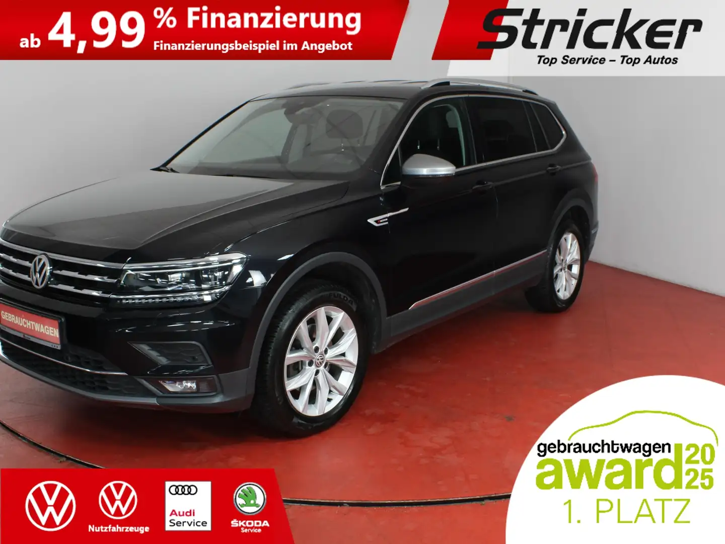 Volkswagen Tiguan Allspace 2.0 TDI Highline 4Motion 296,-ohne Anzahlung Navi Black - 1