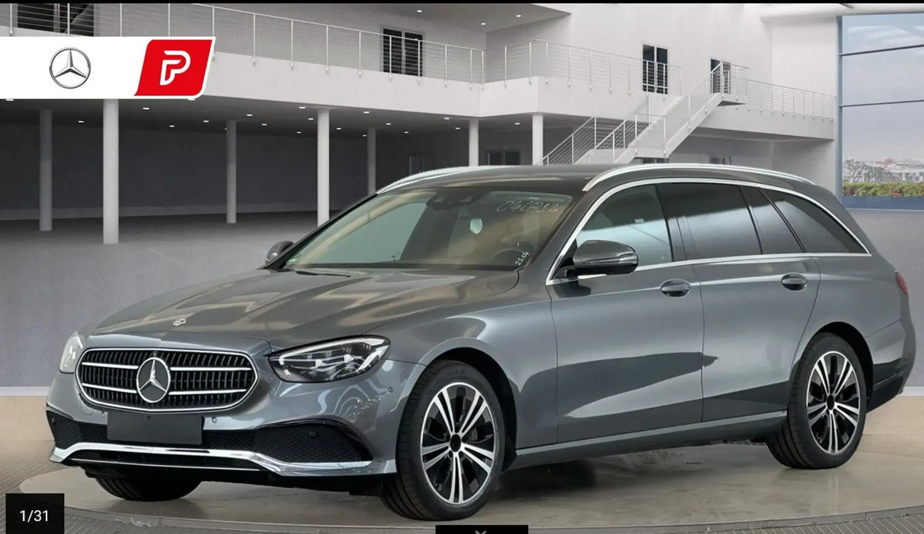 Mercedes-Benz E 400 d STHZG*360*belüSitz*4xSH*HUD*Pano*Burmest Grau - 1