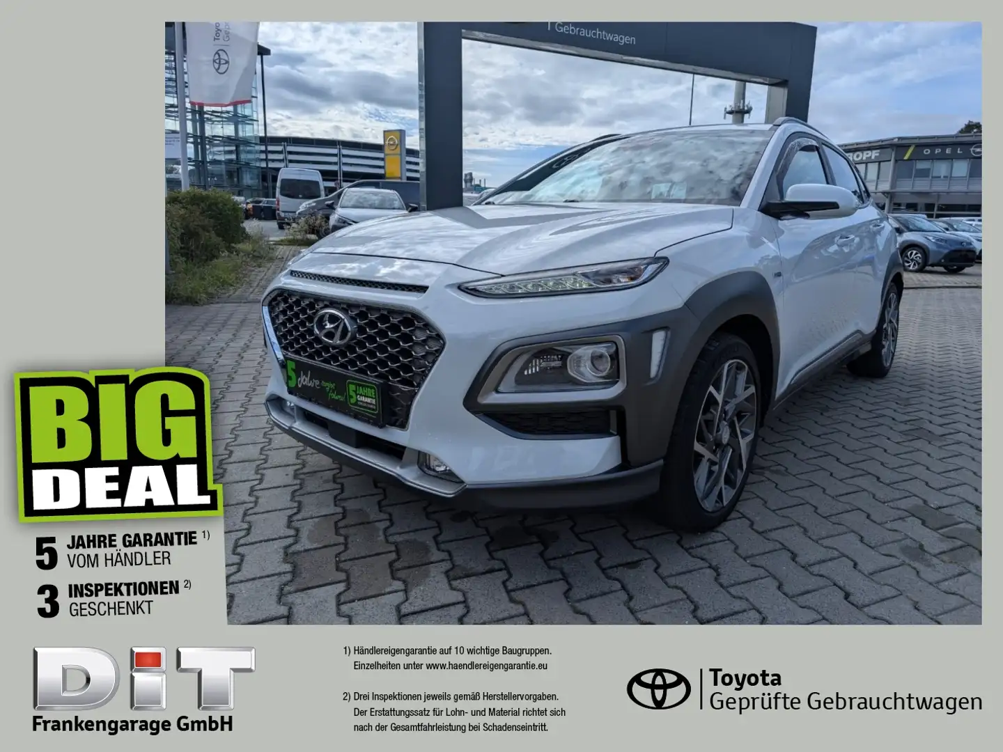 Hyundai KONA 1.6 GDI Hybrid Premium 8-fach, HUD, Kamera Weiß - 1