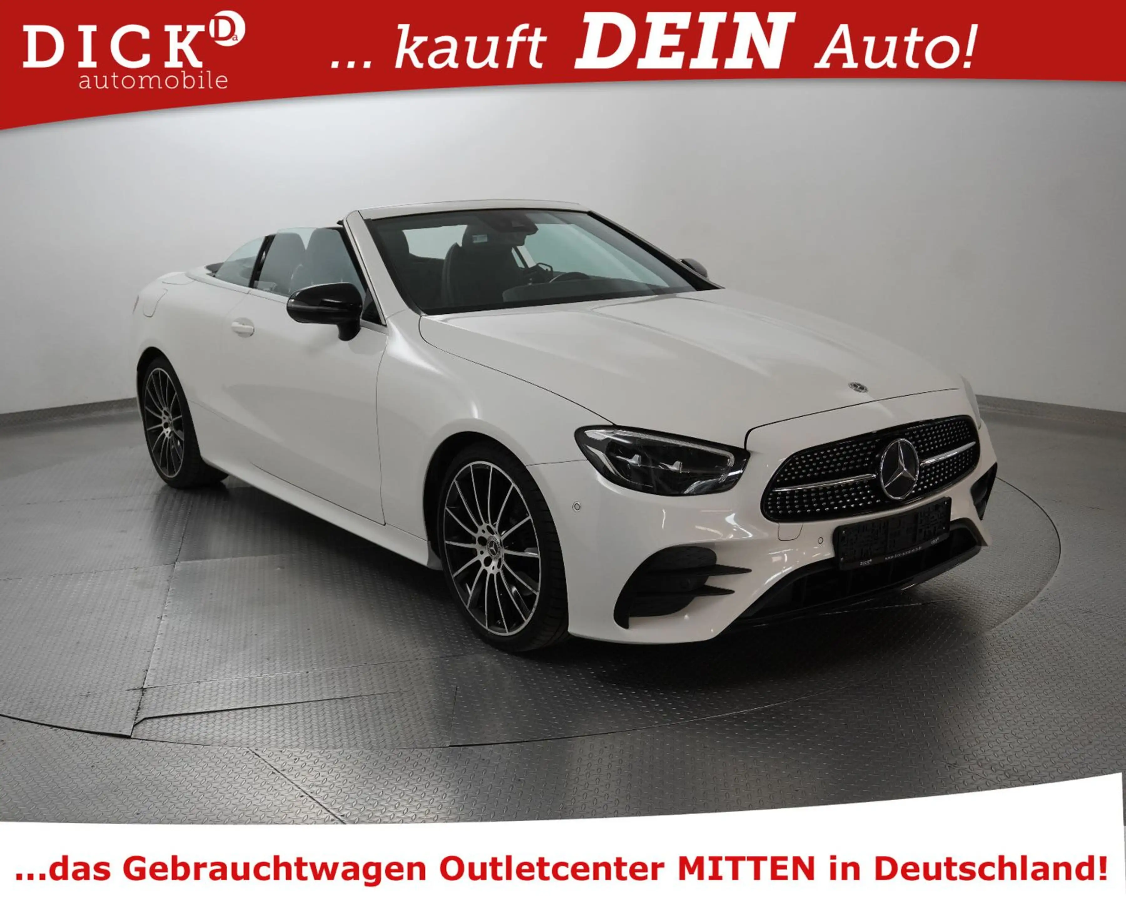 Mercedes-Benz E 220 E220d Cabrio 2X AMG NIGHT+WIDESC+STNDHZ+BURM+20" — photo 9
