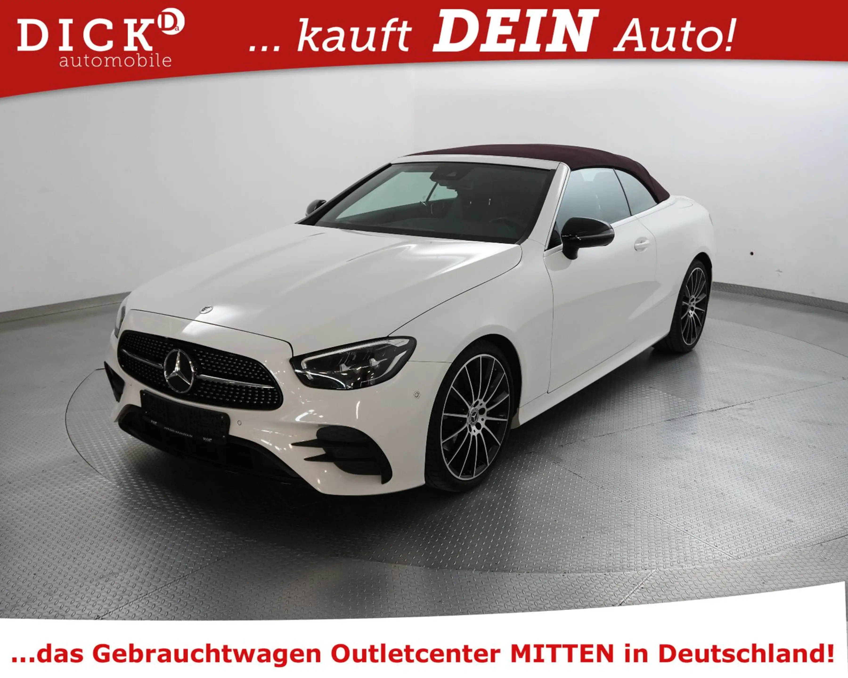 Mercedes-Benz E 220 E220d Cabrio 2X AMG NIGHT+WIDESC+STNDHZ+BURM+20" — photo 4