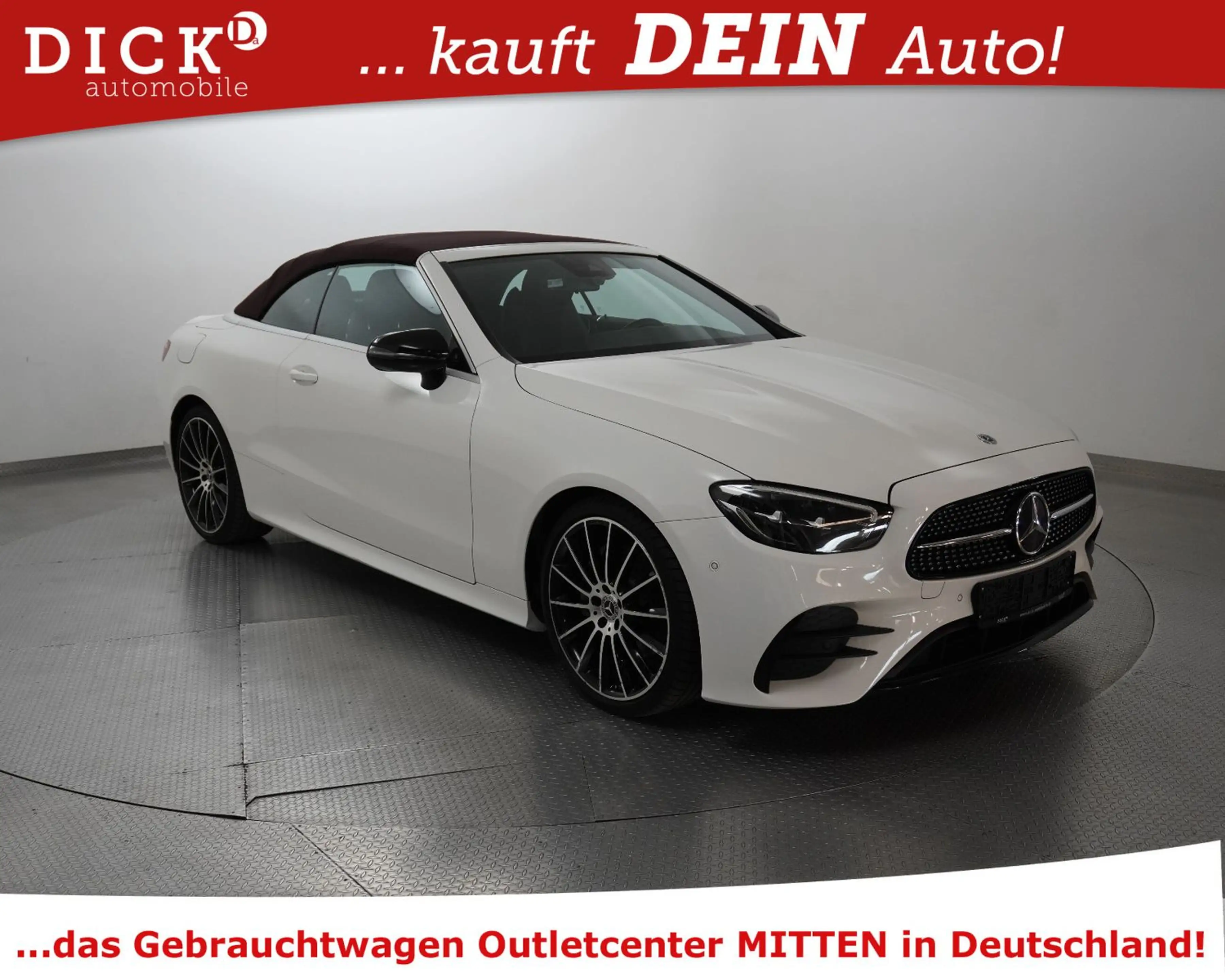 Mercedes-Benz E 220 E220d Cabrio 2X AMG NIGHT+WIDESC+STNDHZ+BURM+20"