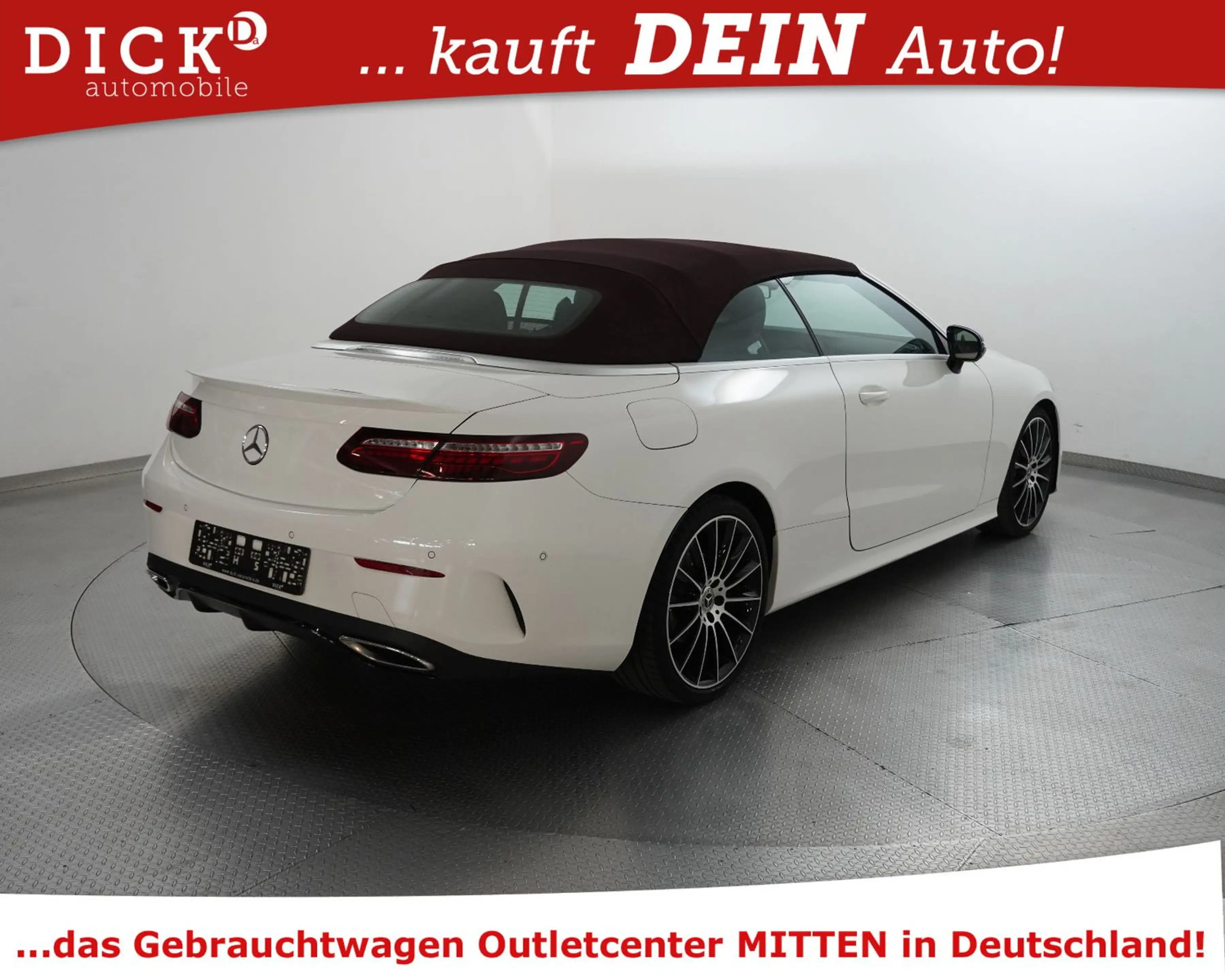 Mercedes-Benz E 220 E220d Cabrio 2X AMG NIGHT+WIDESC+STNDHZ+BURM+20" — photo 8