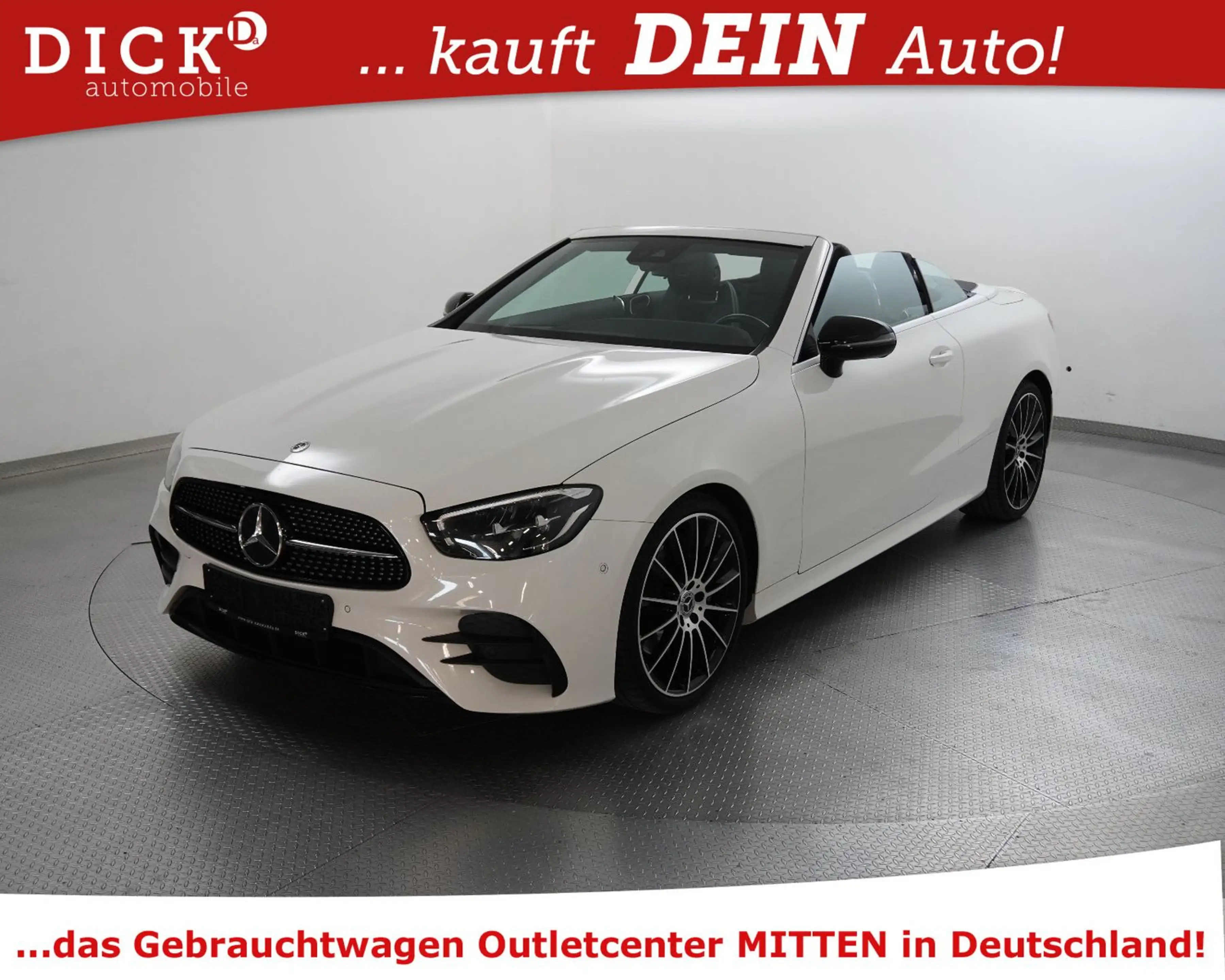 Mercedes-Benz E 220 E220d Cabrio 2X AMG NIGHT+WIDESC+STNDHZ+BURM+20" — photo 12