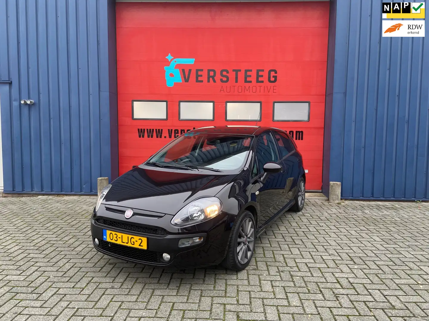 Fiat Punto Evo 1.4-16V Multiair Sport |Cruise|Afn trekh|Clima Zwart - 1