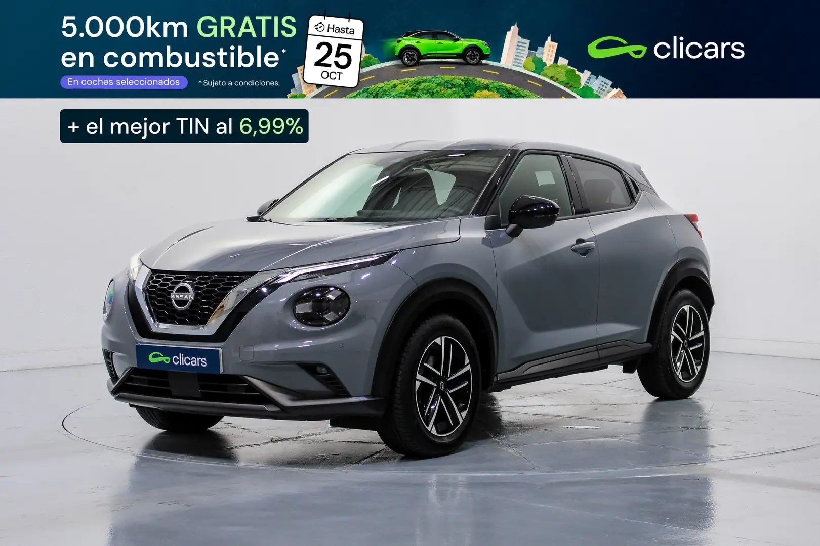 Nissan Juke 1.0 DIG-T N-Connecta 4x2 DCT 7 84kW Gris - 1