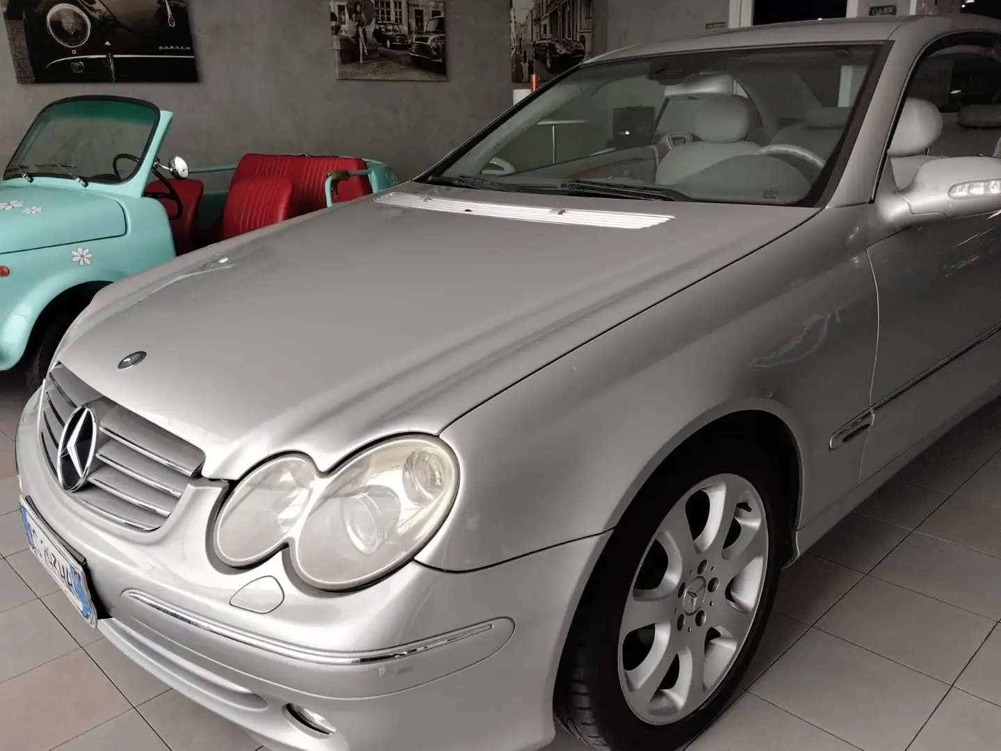 Mercedes-Benz CLK 320 Coupe Elegance gpl Gümüş rengi - 2