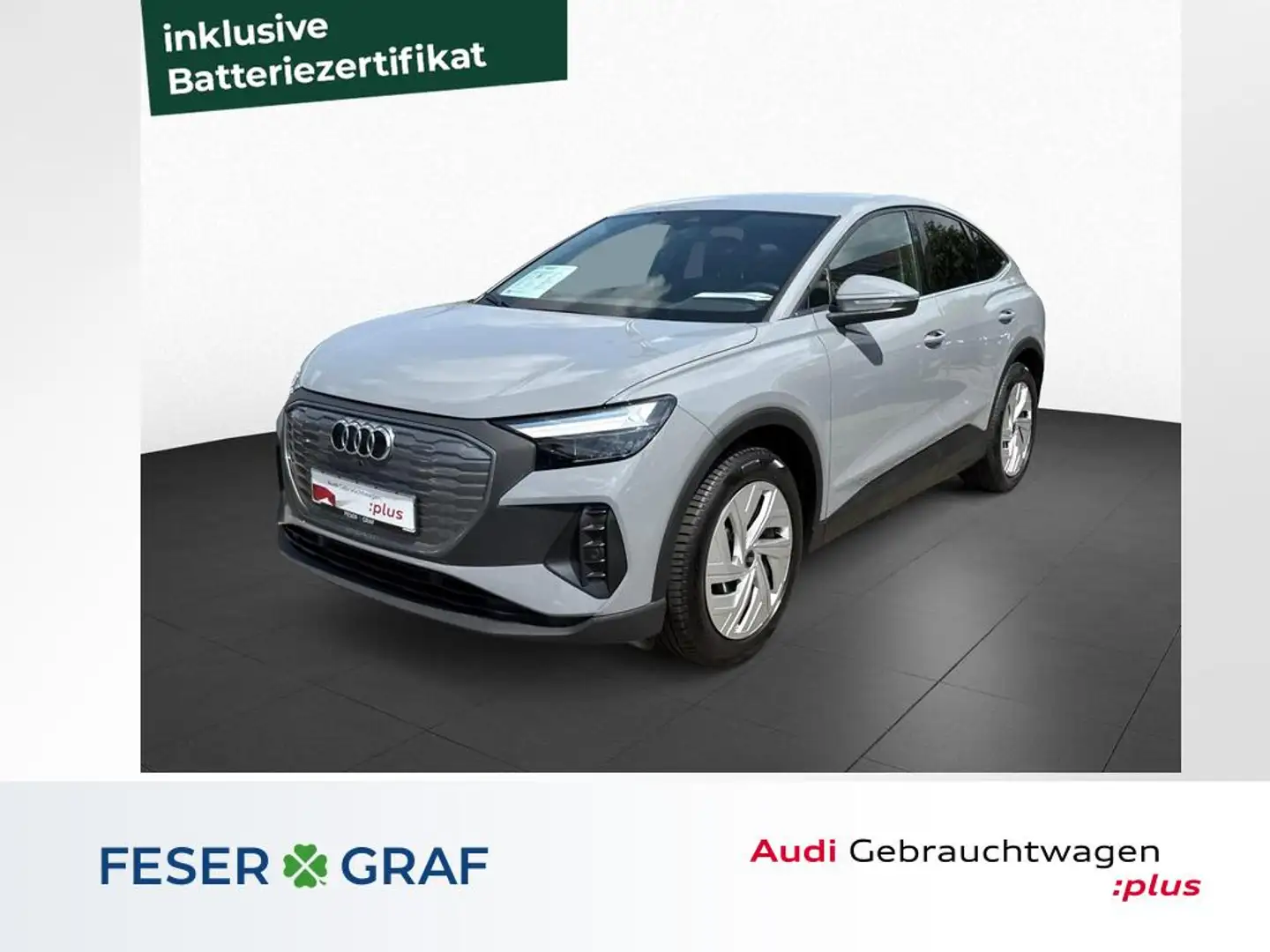 Audi Q4 e-tron Sportback e-tron 35 125 kW SITZHvorn+LED+Einparkh Grijs - 1