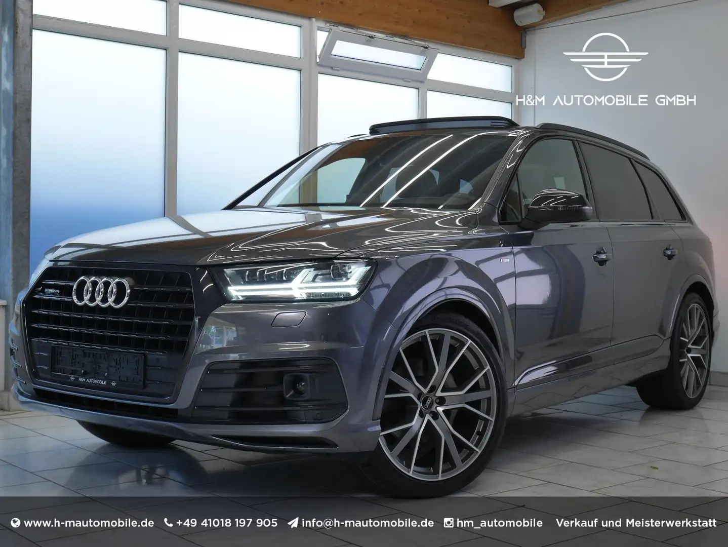Audi Q7 50TDI S-Line~Virtual/Pano/ACC/AHK/Standheiz. Grau - 1