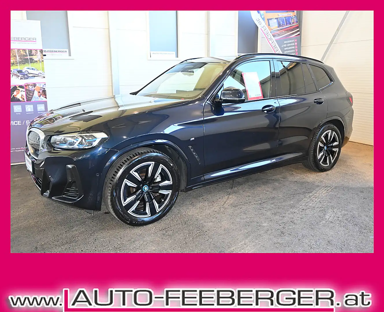 BMW iX3 80kWh M-Sport; Leder, Laserlicht, Pano, ACC, Wi... Schwarz - 1