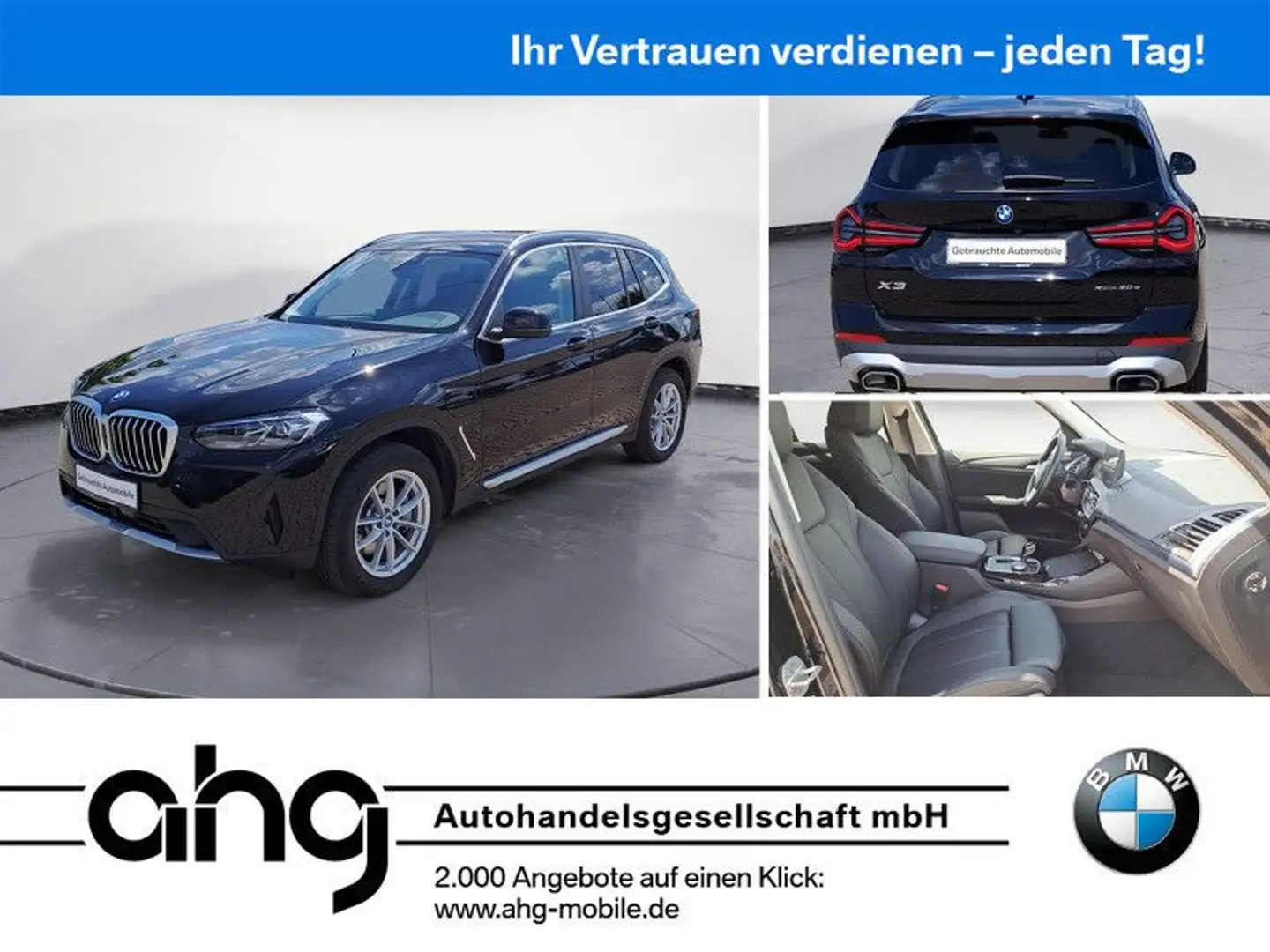 BMW X3 xDrive30e AT Aut. Klimaaut. Komfortzugang Noir - 1