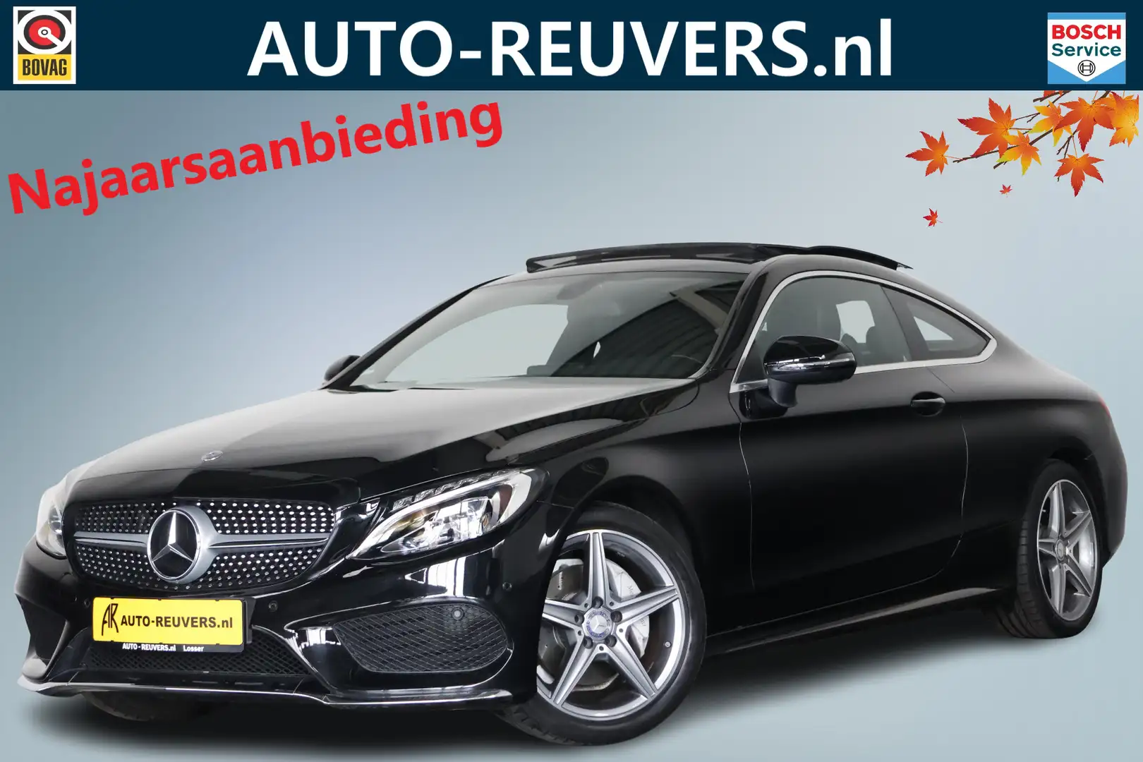Mercedes-Benz C 180 Coupé AMG Line / Opendak / Leder / Navi / LED Negro - 1