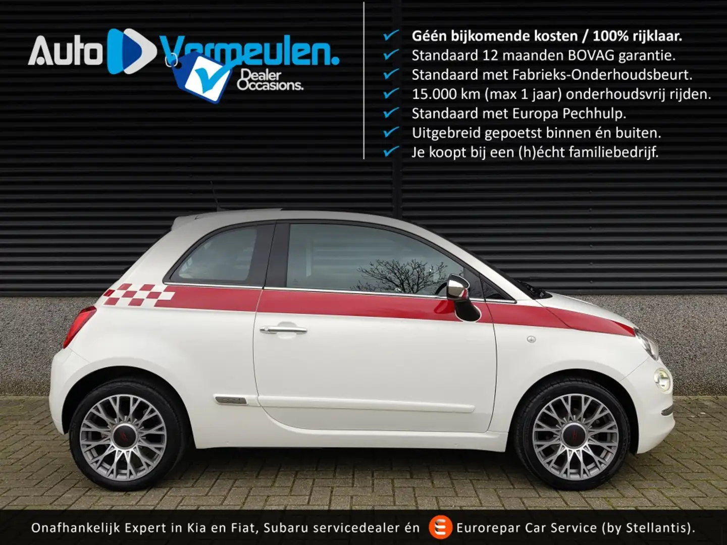 Fiat 500 1.2 Star Blanc - 1