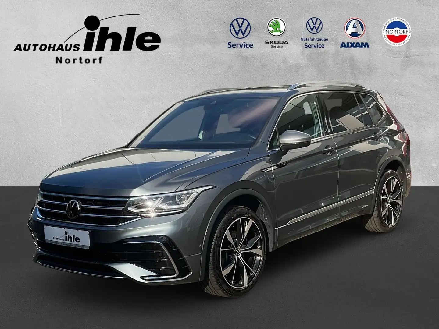 Volkswagen Tiguan Allspace R-Line 2.0 TSI DSG 4Motion AHK A Grau - 1