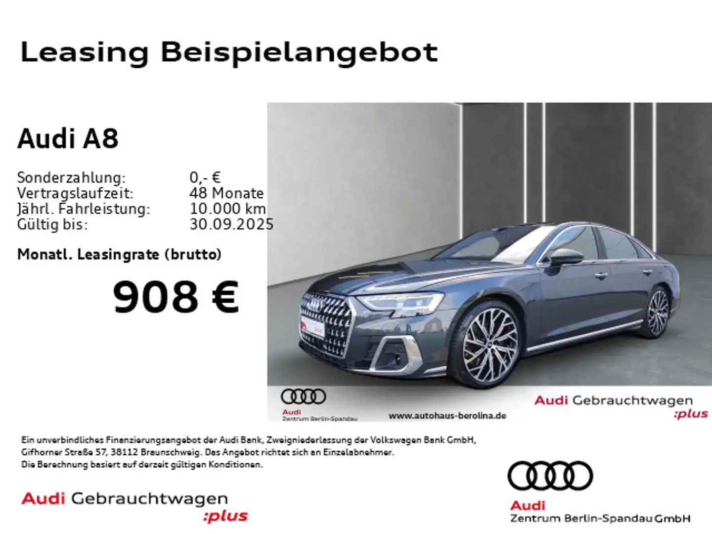 Audi A8 55 TFSI qu. tiptronic *PANO*StdHz*MATRIX*B&O* Grau - 1