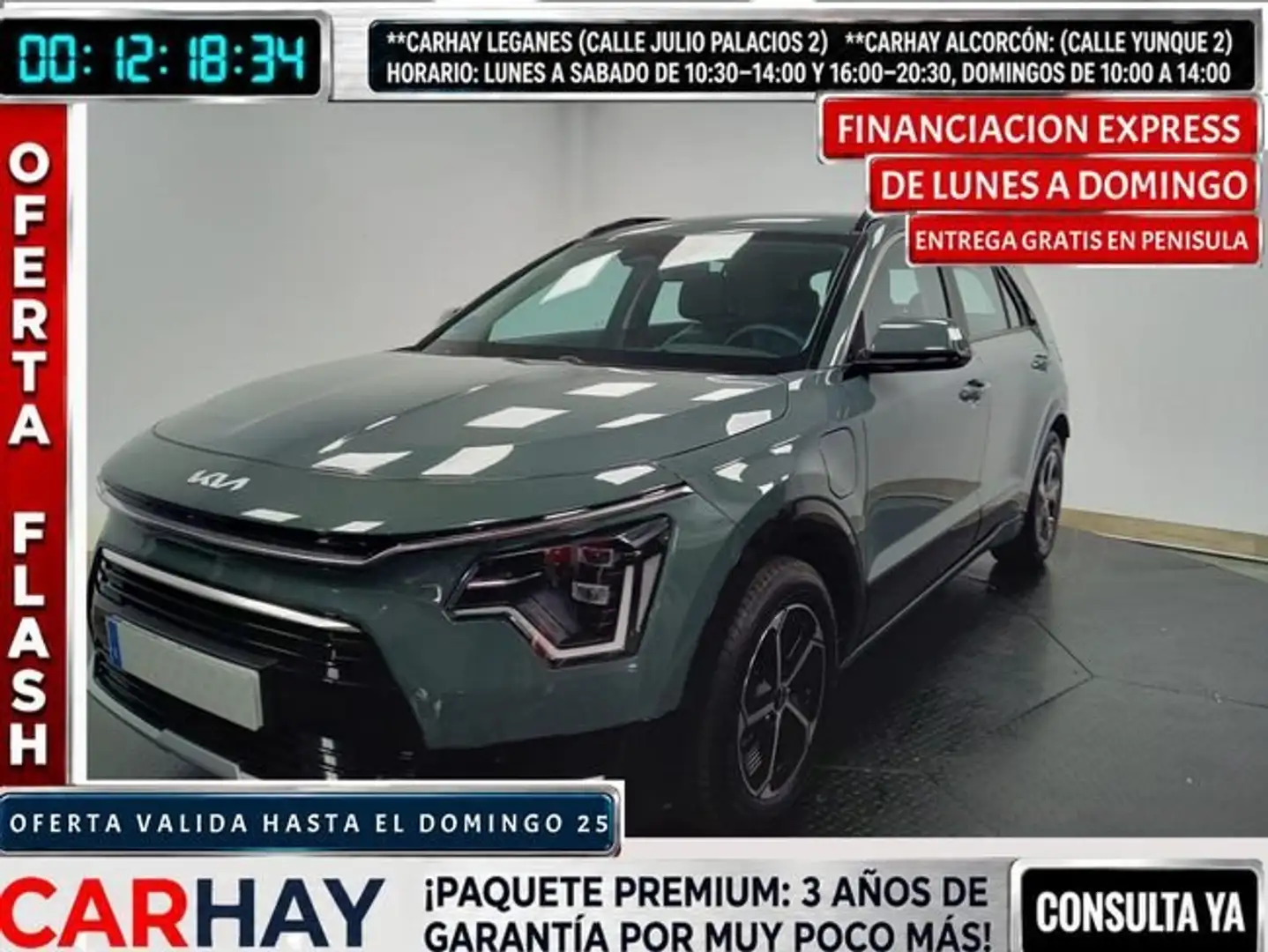 Kia Niro CROSSOVER 1.6 GDI PHEV 135KW (183CV) DRI Verde - 1