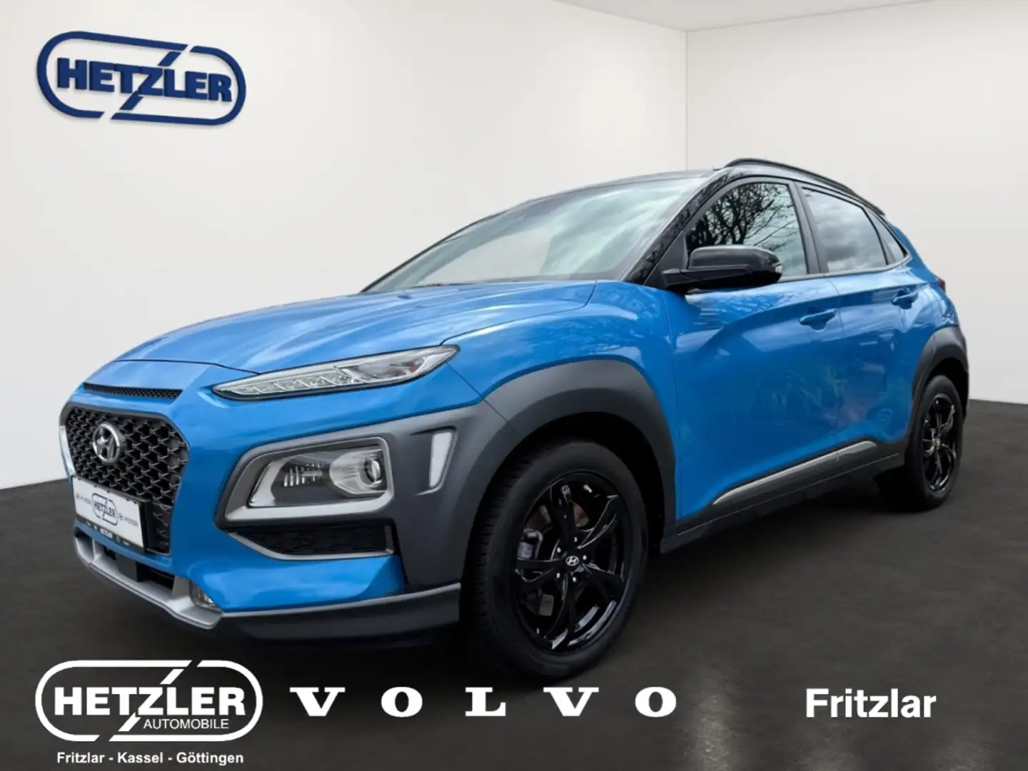 Hyundai KONA Premium 4WD 1.6 T-GDI HUD Navi Klimasitze LED Appl Bleu - 1