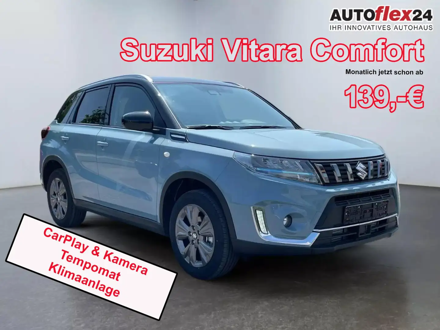 Suzuki Vitara Comfort 1.4 BJET Hybrid 2WD Navi-MirrorLink Kli... Синій - 1