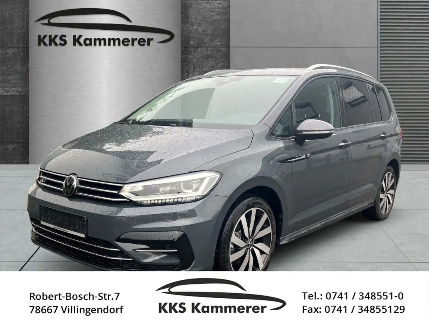 Volkswagen Touran R-Line 1.5 TSI DSG AHK. Navi, IQ-Light, Frontschei Šedá - 1