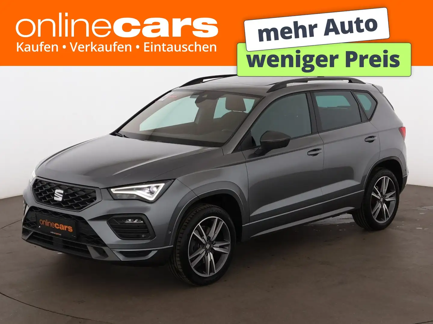 SEAT Ateca 2.0 TDI FR Aut LED SKY RADAR NAVI SITZHZG Grau - 1