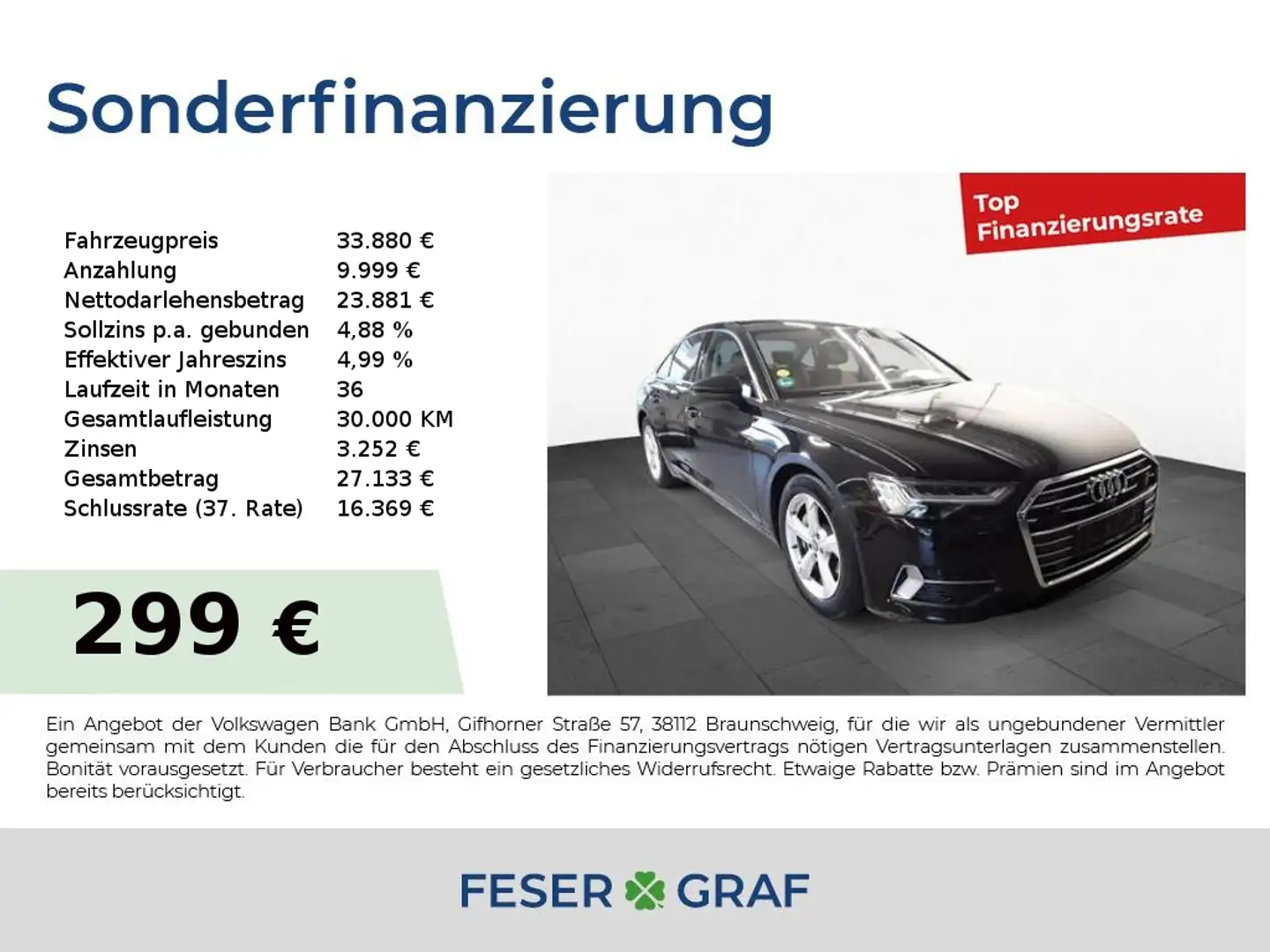 Audi A6 sport 45 TDI AHK Luft HuD Pano Leder B&O STHZ Schwarz - 1