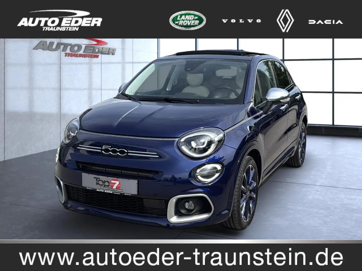 Fiat 500X Yacht Club Capri Faltschiebedach 18 Leder LED Blau - 1