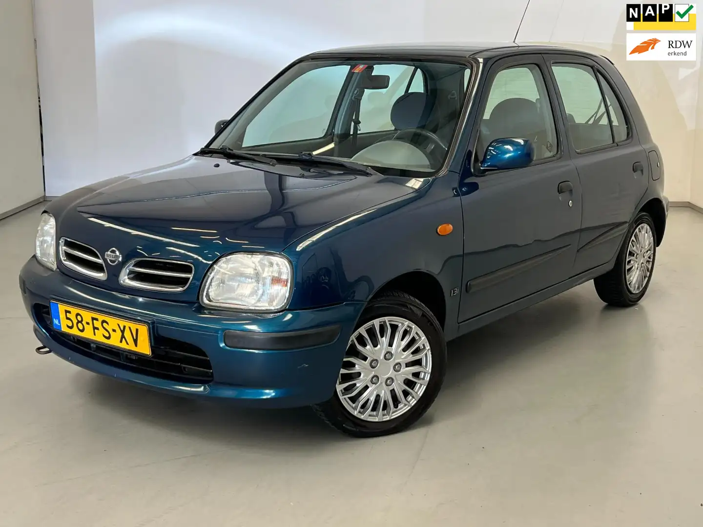 Nissan Micra 1.3i / Aut / Airco / NL-auto / LM velgen / Trekhaa Bleu - 1