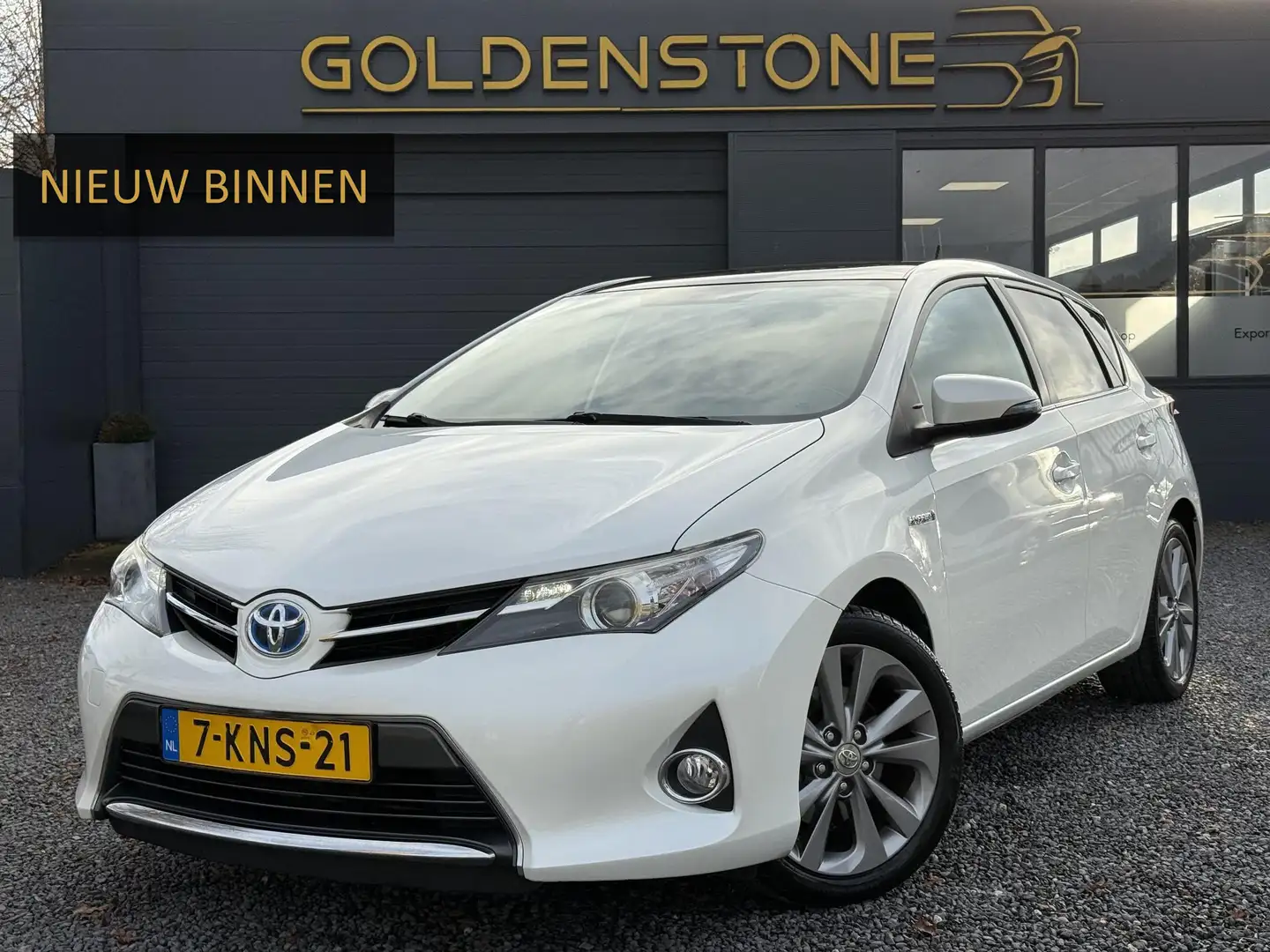 Toyota Auris 1.8 Hybrid Lease 1e Eigenaar,Navi,Pano,Camera,Crui Weiß - 1