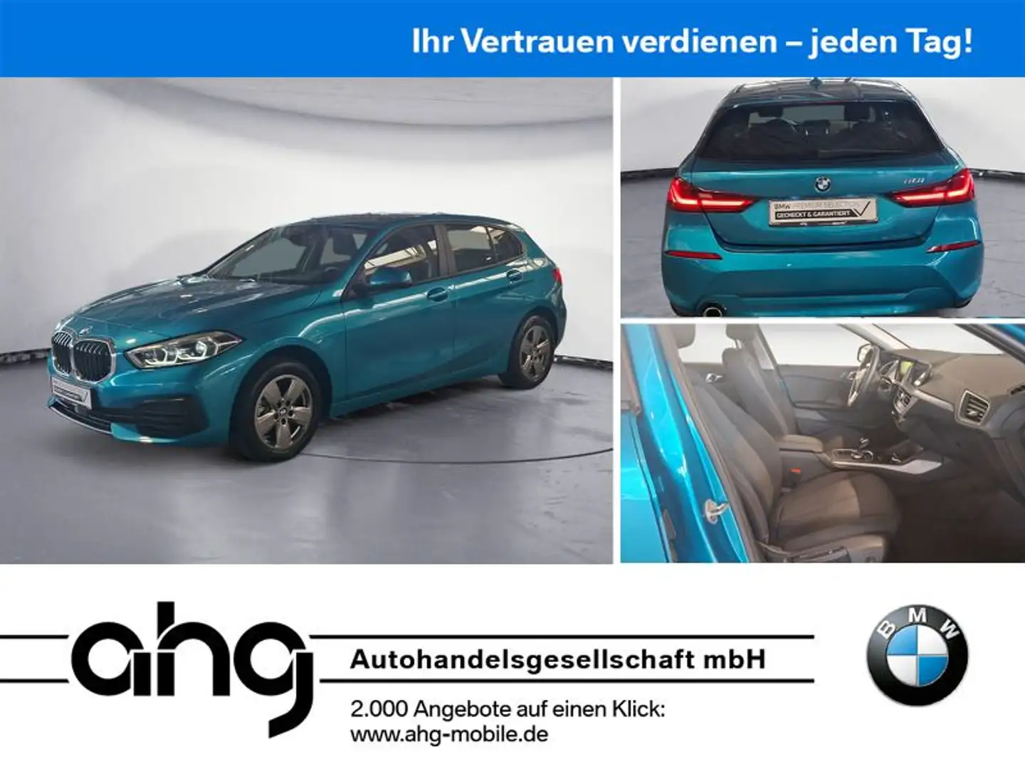 BMW 118 i Advantage Lenkradheizung Aut. Heckkl. Navi Azul - 1