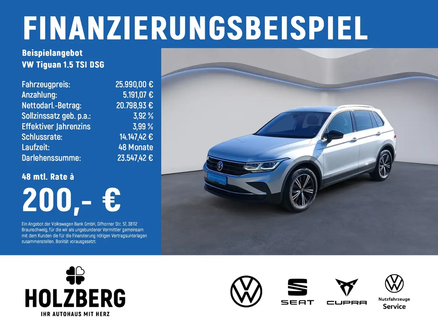 Volkswagen Tiguan 1.5 TSI DSG United NAVI+MATRIX+ACC+SHZ Silber - 2
