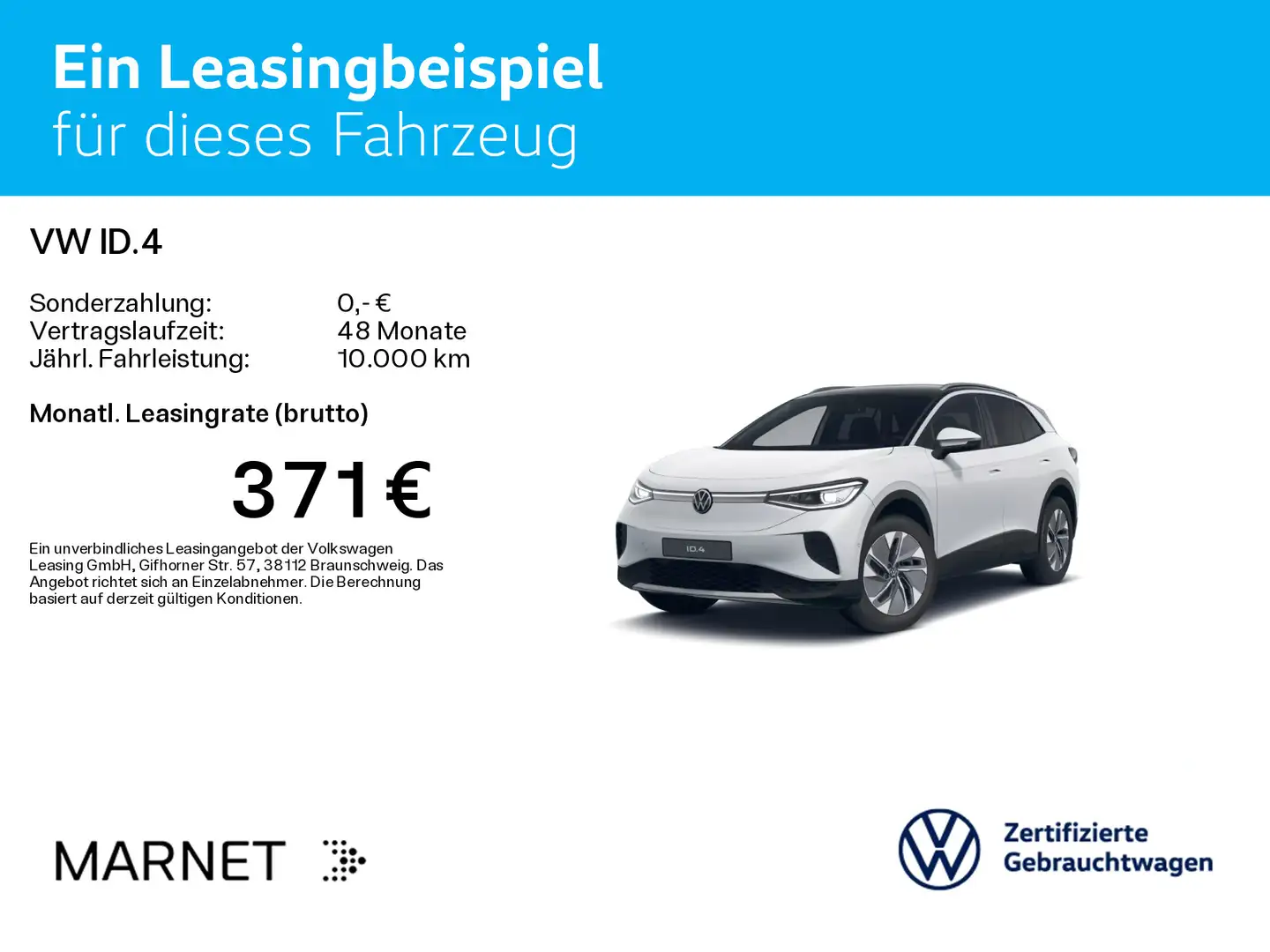 Volkswagen ID.4 Pro*WÄRMEPUMPE*AHK*KAMERA*IQ.LIGHT*NAVI*SHZ Blanc - 2