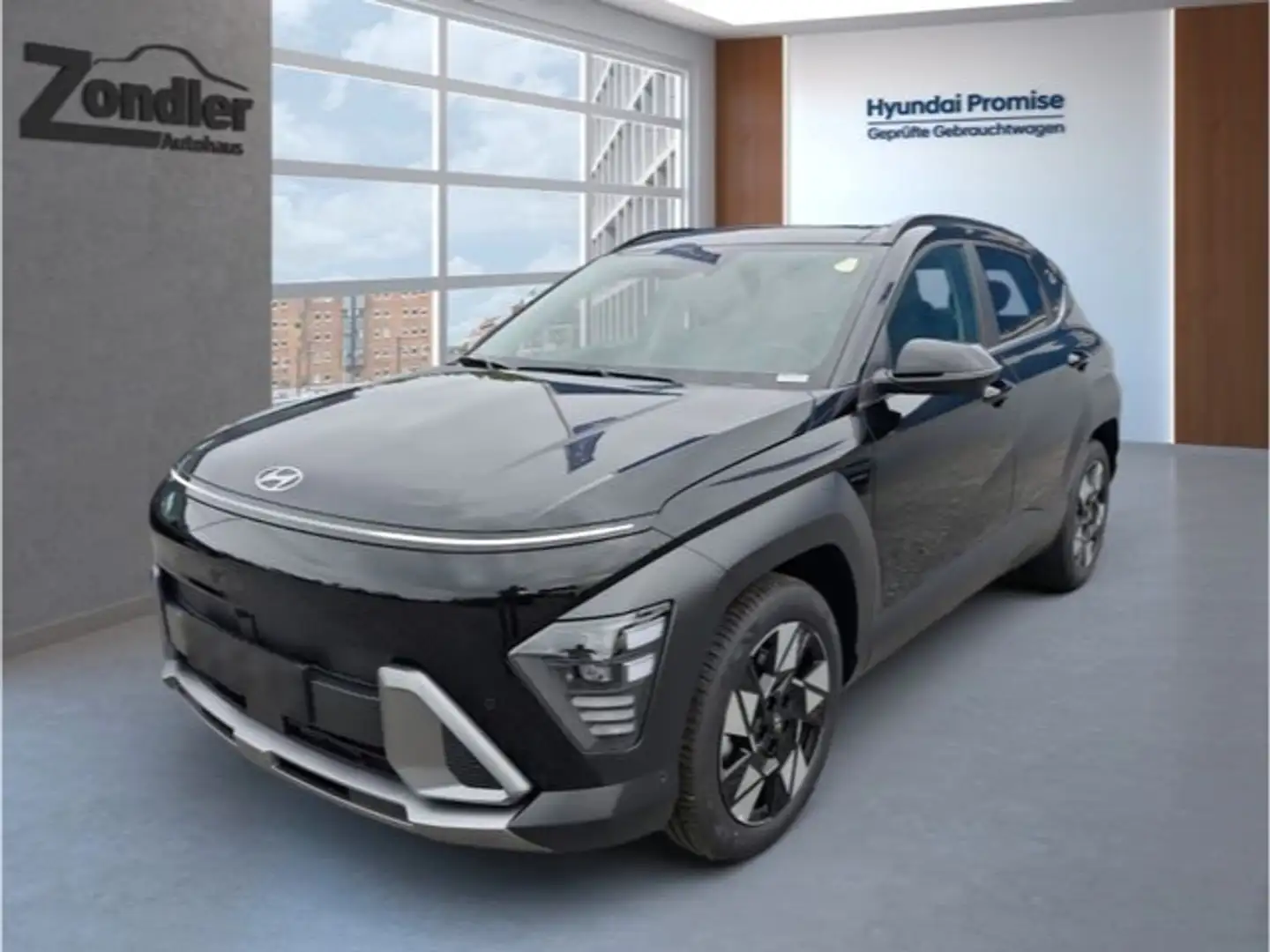 Hyundai KONA 1.6 Turbo 4WD Prime Glas-Schiebedach El. Panodach Noir - 1