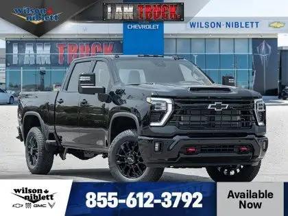 Black 2026 Chevrolet Silverado 2500HD Pickup Truck Four-Wheel Drive Automatic