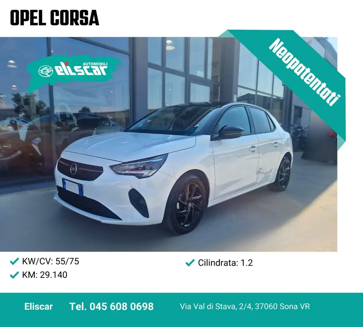 Opel Corsa 1.2 Design & Tech Blanc - 1