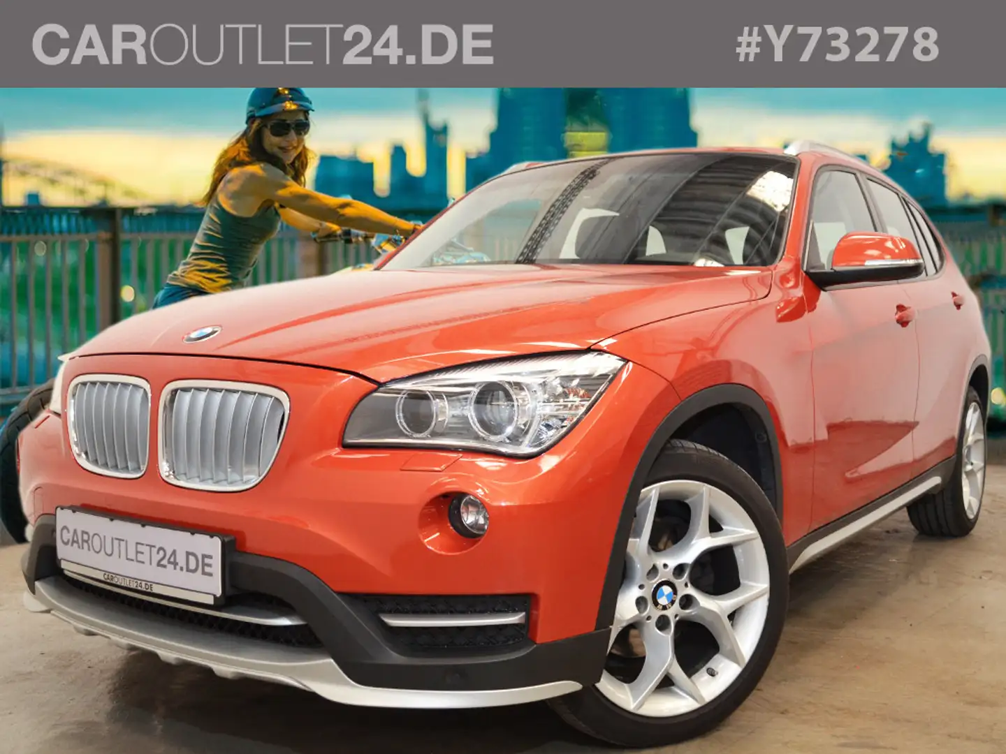 BMW X1 sDrive 20d Autom. X-Line *M-Paket 18Z Leder* Orange - 1
