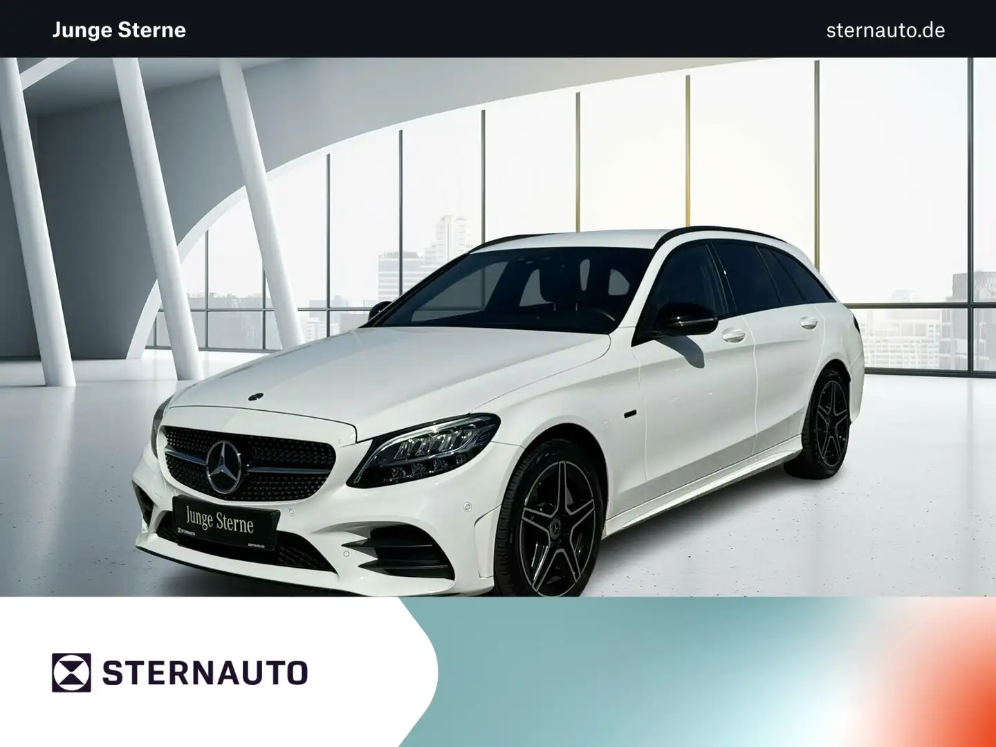 Mercedes-Benz C 300 C 300 e T AMG Line Navi KEYLESS-GO Start-Funktion Weiß - 1