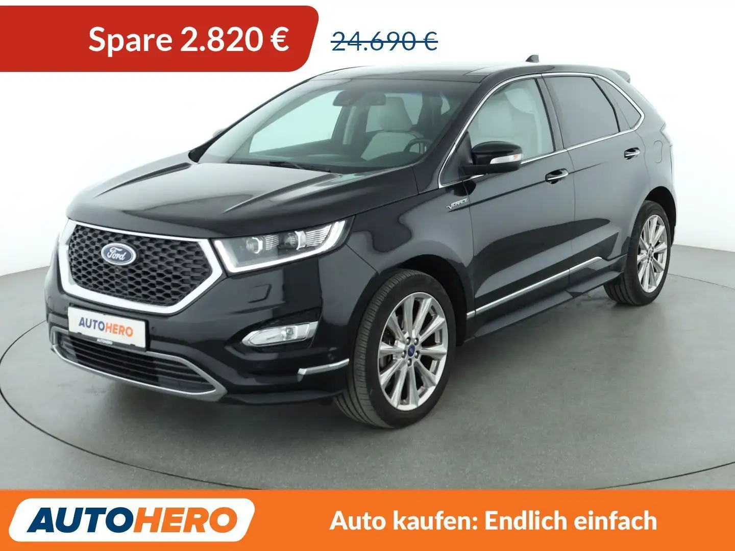 Ford Edge 2.0 TDCi Bi-Turbo Vignale 4x4 Aut.*NAVI*LED*ACC* Noir - 1