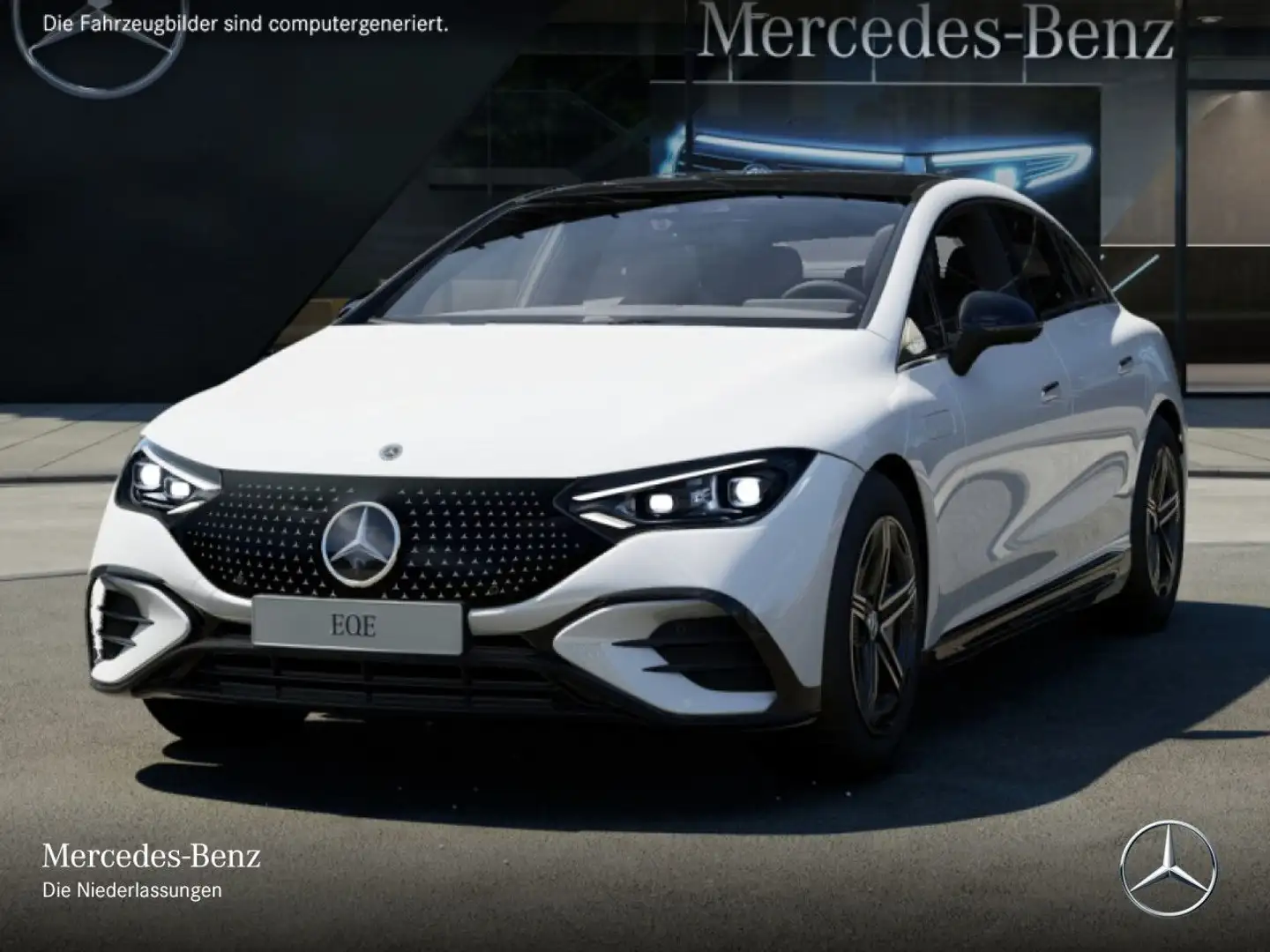 Mercedes-Benz EQE 300 AMG Fahrass WideScreen Pano Burmester PTS Blanco - 2