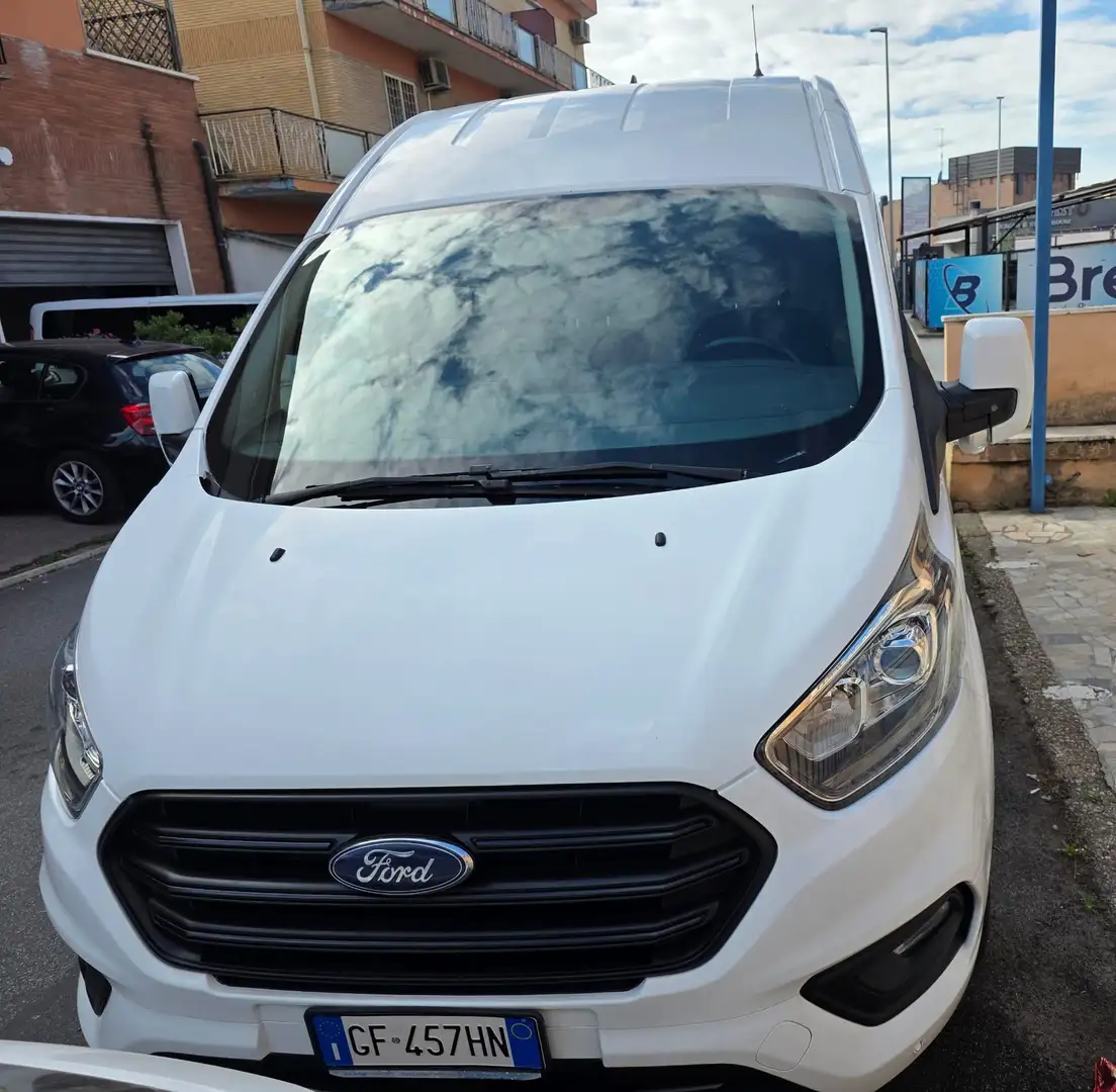 Ford Transit Custom 300 L2H2 Trend 2.0 EcoBlue Hybrid130 Cv Bianco - 1