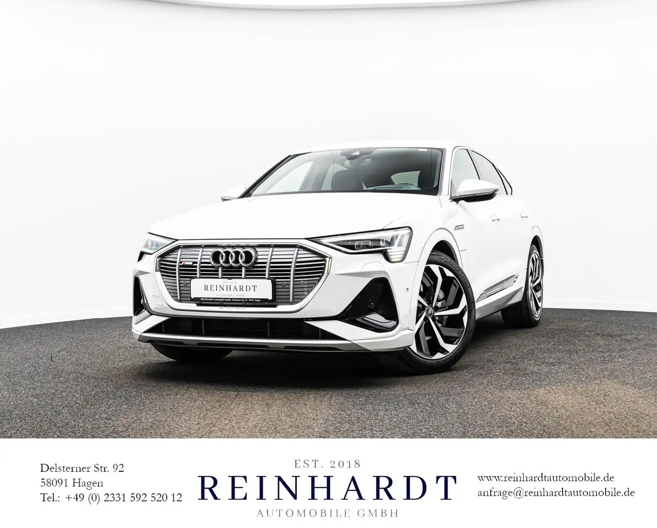 Audi e-tron SPORTBACK 50 2x S LINE/MATRIX/ACC/HuD/AHK Blanc - 1
